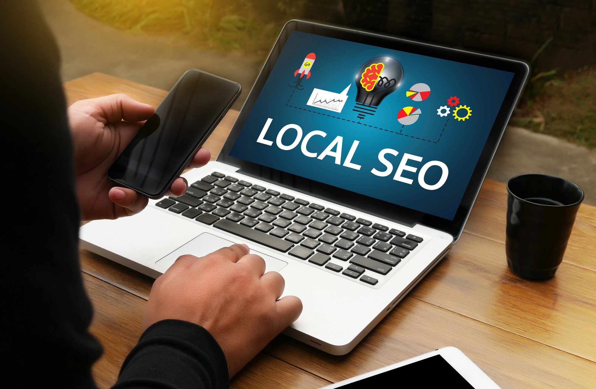 Local SEO on a computer screen